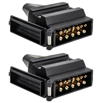 2PCS 12 Pin Replacement Car Connector Wiring Caravan Motor Black Trailer Socket Adapter Square Shape Home Accessories Blade
2PCS 12 Pin Replacement Car Connector Wiring Caravan Motor Black Trailer Socket Adapter Square Shape Home Accessories Blade