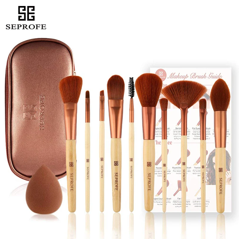 SEPROFE Natural Bamboo Makeup Brushes 10Pcs Makeup Brushes Foundation Powder Concealers Lip Eye Shadows Blending Makeup Bush Set
SEPROFE Natural Bamboo Makeup Brushes 10Pcs Makeup Brushes Foundation Powder Concealers Lip Eye Shadows Blending Makeup Bush Set