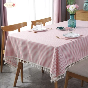 Proud Rose New Cotton Linen Tablecloths Pink Checkered Tassel Tablecloths, Small Fresh Decorative Towels Tablecloths
Proud Rose New Cotton Linen Tablecloths Pink Checkered Tassel Tablecloths, Small Fresh Decorative Towels Tablecloths