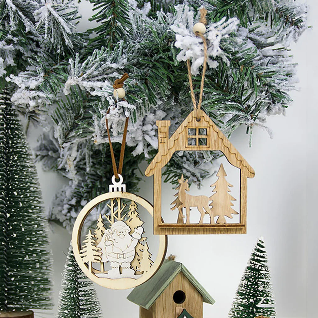Home Decoration Christmas Wooden Tree Pendants DIY Ornaments For Christmas Party Decoration
Home Decoration Christmas Wooden Tree Pendants DIY Ornaments For Christmas Party Decoration