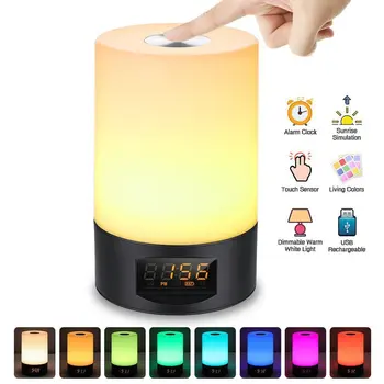 Creative Led Table Lamp Smart Sunrise Alarm Clock Wake Up Light Touch Colorful Night Light Bed Side Light
Creative Led Table Lamp Smart Sunrise Alarm Clock Wake Up Light Touch Colorful Night Light Bed Side Light