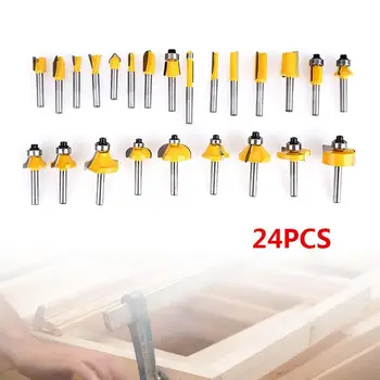SOLEDI 1/4 Strong Milling Cutter Suit Electric Drill Gadget Woodworking Tools Cutter Bit Chamfering Device Hinged Hole 24pcs
SOLEDI 1/4 Strong Milling Cutter Suit Electric Drill Gadget Woodworking Tools Cutter Bit Chamfering Device Hinged Hole 24pcs