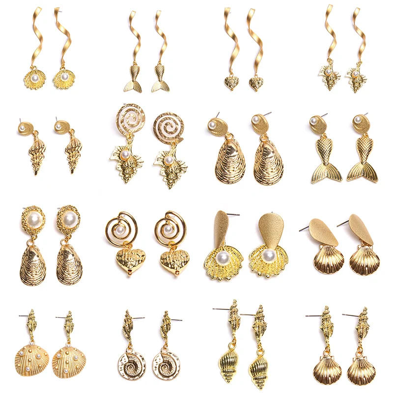 2019 Fashion Summer Holiday Sea Beach Drop Earrings Natural Shell Earrings For Women Vintage Gold Long Earrings Female Jewelry
2019 Fashion Summer Holiday Sea Beach Drop Earrings Natural Shell Earrings For Women Vintage Gold Long Earrings Female Jewelry