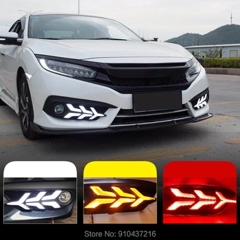 Rear Light Daytime running light For Honda Civic 2016-2019 Three colours light guide Turn signal LED Fog light
Rear Light Daytime running light For Honda Civic 2016-2019 Three colours light guide Turn signal LED Fog light