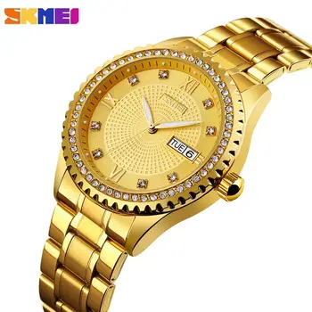 SKMEI Men Automatic Golden Watches Top Brand Luxury Stainless Steel Bracelet Male Mechanical Clock Week Date Montre Homme 9221
SKMEI Men Automatic Golden Watches Top Brand Luxury Stainless Steel Bracelet Male Mechanical Clock Week Date Montre Homme 9221