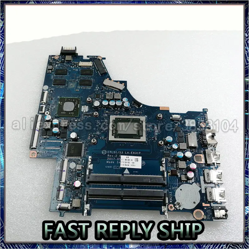 924722-601 LA-E831P motherboard For HP Laptop 15-bw Notebook PC A10-9720P fully Tested
924722-601 LA-E831P motherboard For HP Laptop 15-bw Notebook PC A10-9720P fully Tested