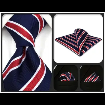 G04 Blue Red Striped Mens Neckties Set Silk Classic Ties for Men Wedding Extra long size Accessory Hanky Party
G04 Blue Red Striped Mens Neckties Set Silk Classic Ties for Men Wedding Extra long size Accessory Hanky Party