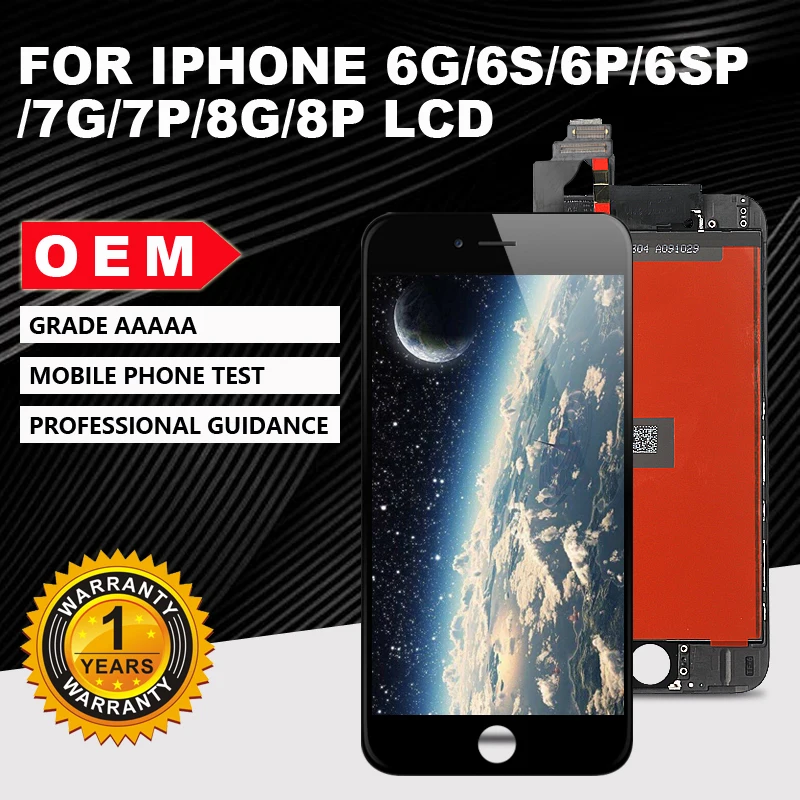AAA + + + 100% OEM quality for iPhone 6 6S 7 8 is 4.7 5.5 inch mobile phone screen for iPhone 6P 6SP 7P 8P 100% P test + gift
AAA + + + 100% OEM quality for iPhone 6 6S 7 8 is 4.7 5.5 inch mobile phone screen for iPhone 6P 6SP 7P 8P 100% P test + gift