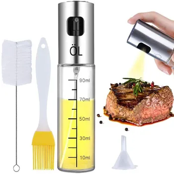 4pcs/set Oil Sprayer Dispenser Set Kitchen Oil Spray Bottle Stainless Steel Oil Liquid Dispenser with Clean Brush for Bbq Baking
4pcs/set Oil Sprayer Dispenser Set Kitchen Oil Spray Bottle Stainless Steel Oil Liquid Dispenser with Clean Brush for Bbq Baking