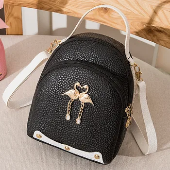 Mini Backpack PU Leather Shoulder Bag For Teenage Girls Kids Multi-Function Small Bagpack Female Ladies School Backpack#T2
Mini Backpack PU Leather Shoulder Bag For Teenage Girls Kids Multi-Function Small Bagpack Female Ladies School Backpack#T2