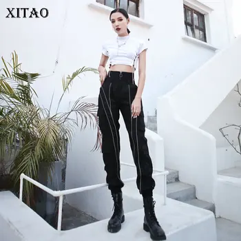 XITAO Striped Women High Waist Pants Elastic Waist Patchwork Small Fresh 2020 Spring Goddess Fan Minority Harem Pants ZLL4716
XITAO Striped Women High Waist Pants Elastic Waist Patchwork Small Fresh 2020 Spring Goddess Fan Minority Harem Pants ZLL4716