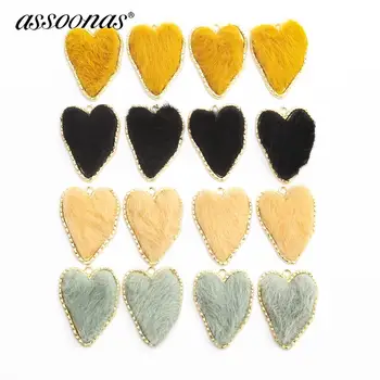assoonas M480,Heart-shaped plush pendant,jewelry accessories,Artificial hair,handmade,jewelry making,diy earrings pendant,10pcs
assoonas M480,Heart-shaped plush pendant,jewelry accessories,Artificial hair,handmade,jewelry making,diy earrings pendant,10pcs