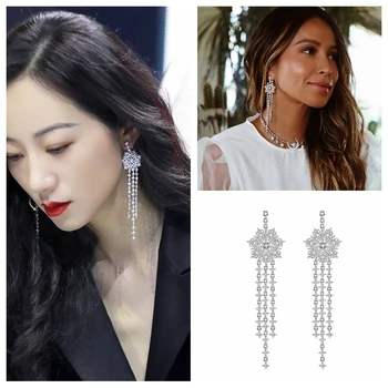 Snowflake tassel earnail girl elegant temperament star long earrings paired fairy earrings DZ 4 
Snowflake tassel earnail girl elegant temperament star long earrings paired fairy earrings DZ 4