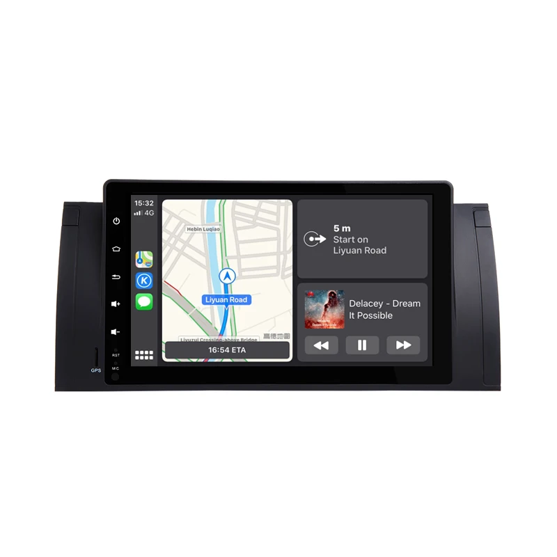 Автомобильный 9 дюймовый радиоприемник с GPS поддержкой CarPlay/Phone USB Mirror link/Android auto