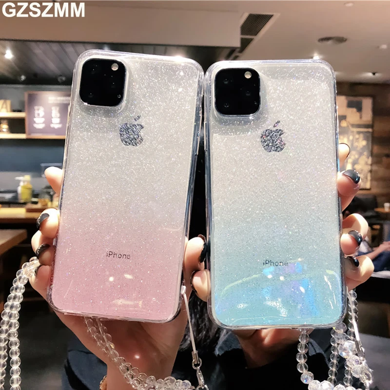 Transparent Gradient Color Bling Phone Cover for Iphone 11 Pro Max Case Drop Glue Coque for Iphone 11 Fitted Case with Strap
Transparent Gradient Color Bling Phone Cover for Iphone 11 Pro Max Case Drop Glue Coque for Iphone 11 Fitted Case with Strap