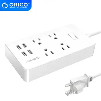 ORICO Electronic Strip Socket US Plug Power Strip 2 AC 4 AC Outlet Surge Protector 4 USB Charger 1.5M Extension Socket 
ORICO Electronic Strip Socket US Plug Power Strip 2 AC 4 AC Outlet Surge Protector 4 USB Charger 1.5M Extension Socket