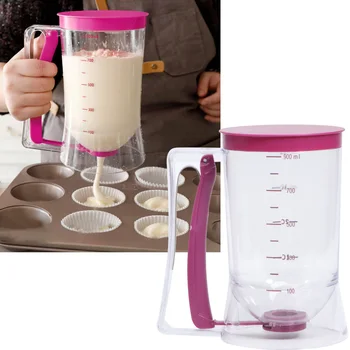 

Pancake Batter Dispenser Perfect Baking Tool for Cupcakes Waffles Muffin Mix Crepes Cake or Any Baked Goods Bakeware Maker with