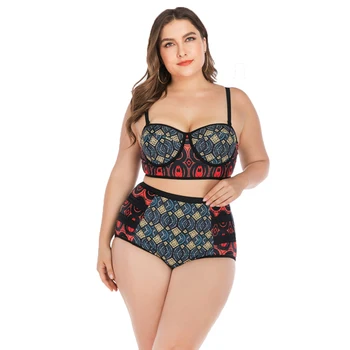 2020 New Checkered Patchwork Swimsuit Women Plus Size Swimwear Push Up Bathing Suit L-4XL Girl High Waist Backless Bikini Set 
2020 New Checkered Patchwork Swimsuit Women Plus Size Swimwear Push Up Bathing Suit L-4XL Girl High Waist Backless Bikini Set