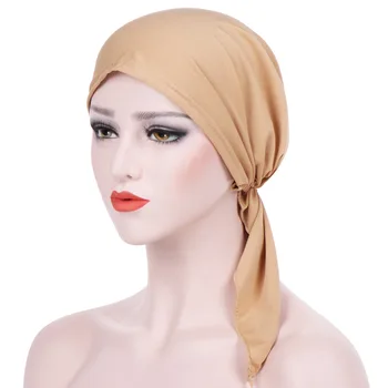 Women Muslim Inner Hijab Ladies Islamic Cross Headband Turban Headwrap Hairband Arc Two Tail Cap Toque Solid Color Pullover Cap
Women Muslim Inner Hijab Ladies Islamic Cross Headband Turban Headwrap Hairband Arc Two Tail Cap Toque Solid Color Pullover Cap