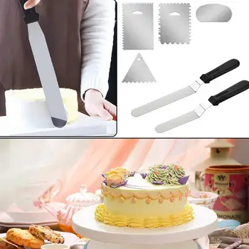 10pcs/set Stainless Steel Cake Spatula Pastry Bag Scraper Cream Frosting Tools Smoother Kitchen Decoration Icing Butter Kni Z0Z3
10pcs/set Stainless Steel Cake Spatula Pastry Bag Scraper Cream Frosting Tools Smoother Kitchen Decoration Icing Butter Kni Z0Z3
