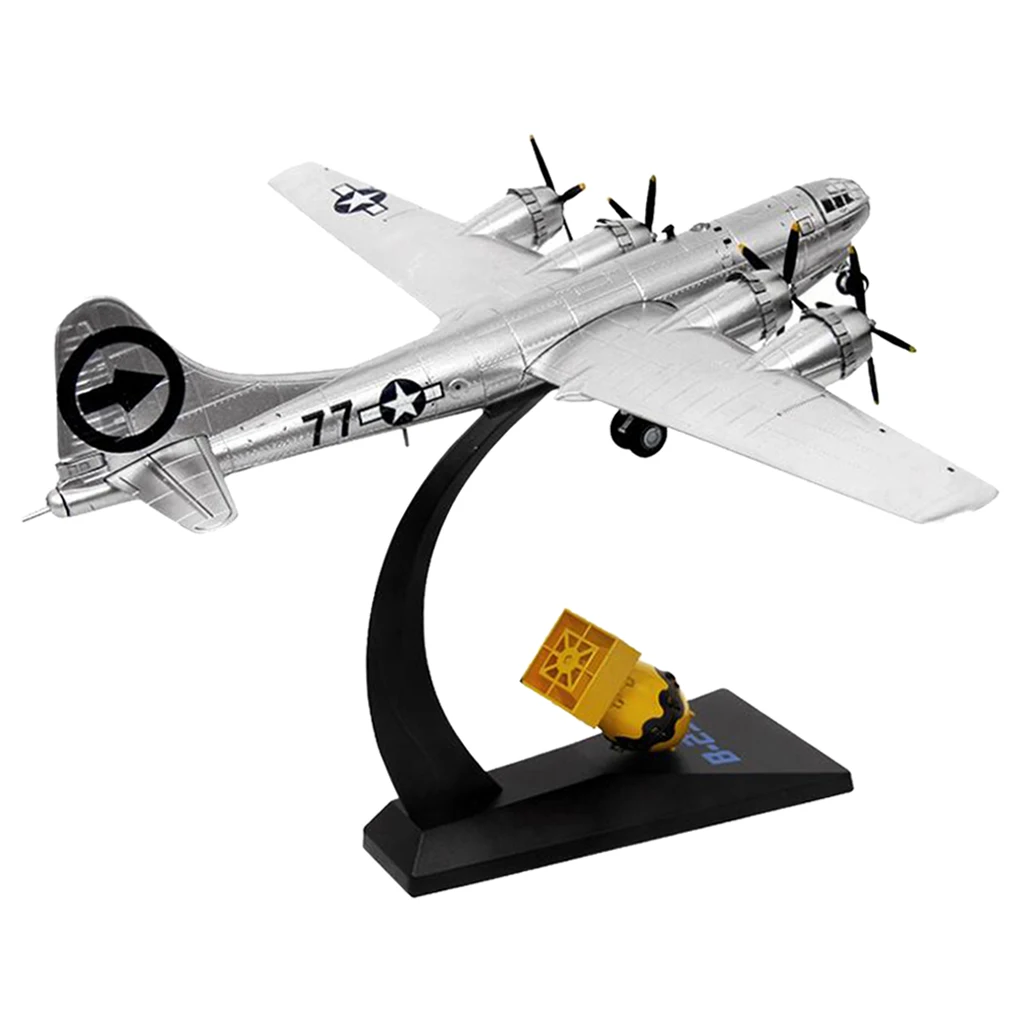 1/144 Simulation WWII B-29 Bomber Fighter Plane Toys with Stand Party Favors 1/144 Simulation WWII B-29 Bomber Fighter Plane Toys with Stand Party Favors