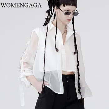 Loose Original Design Two-piece Shirt Fashion Minority Mesh Perspective Womens Tops and Blouses Trend Wild Women Clothes XJ4457
Loose Original Design Two-piece Shirt Fashion Minority Mesh Perspective Womens Tops and Blouses Trend Wild Women Clothes XJ4457