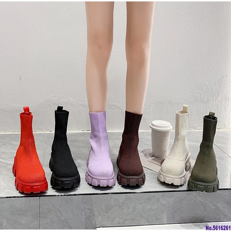 Sneakers Women Boots Wedges Sock Shoes Casual Ladies Ankle Boot Fashion Booties Vulcanized Footwear Platform botas de mujer
Sneakers Women Boots Wedges Sock Shoes Casual Ladies Ankle Boot Fashion Booties Vulcanized Footwear Platform botas de mujer