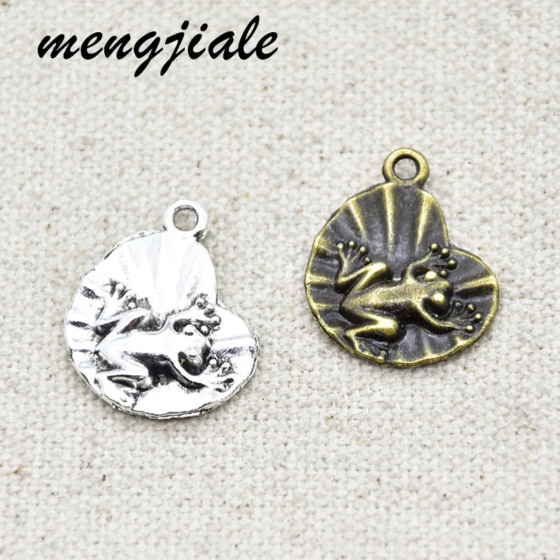 15pcs Wholesale Two Color Frog Charms Zinc Alloy Metal Animals Pendants For DIY Handmade Jewelry Accessories Making 21*17mm
15pcs Wholesale Two Color Frog Charms Zinc Alloy Metal Animals Pendants For DIY Handmade Jewelry Accessories Making 21*17mm