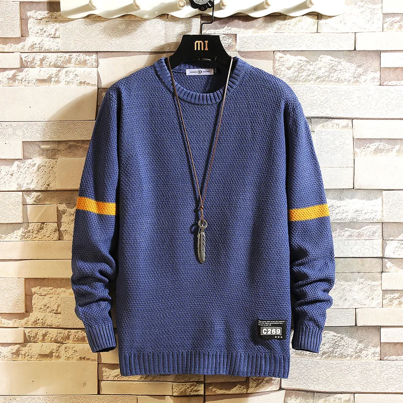 2020 New Sweaters Men'S Black Blue Long Sleeves Autumn Winter Pullover Knitted O-Neck Plus OverSized 3XL 4XL 5XL
2020 New Sweaters Men'S Black Blue Long Sleeves Autumn Winter Pullover Knitted O-Neck Plus OverSized 3XL 4XL 5XL
