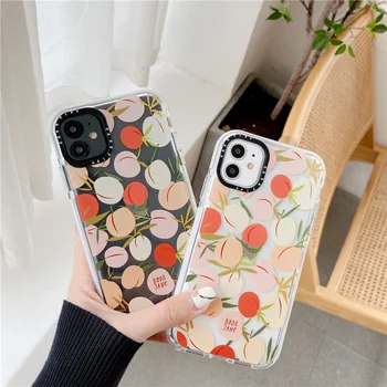 Cartoon Honey Peach Soft Phone Case for iPhone 11 Pro Max XR XS Max X 6 s 7 8 Plus Cover Cute Transparent Thick Border Cases
Cartoon Honey Peach Soft Phone Case for iPhone 11 Pro Max XR XS Max X 6 s 7 8 Plus Cover Cute Transparent Thick Border Cases