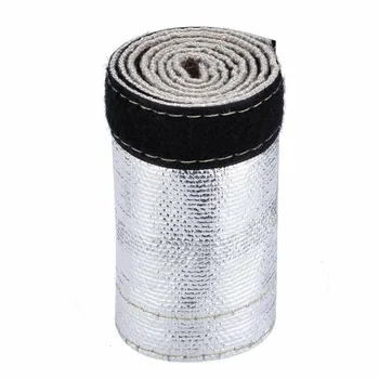 Metallic Heat Shield Sleeve Insulated Wire Hose Cover Wrap Loom Tube 2Ft X 4.2" Brand New And High Quality Aluminized Outer Lay
Metallic Heat Shield Sleeve Insulated Wire Hose Cover Wrap Loom Tube 2Ft X 4.2" Brand New And High Quality Aluminized Outer Lay