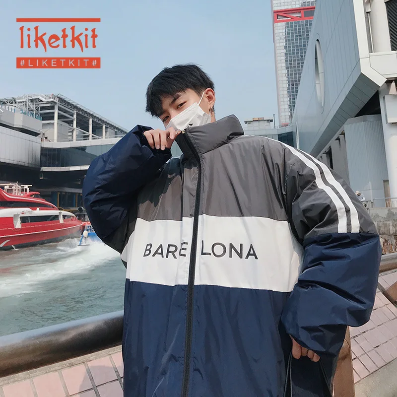 Liketkit Men's Winter Jackets 2019 Color Block Striped Print Thick Parkas Oversize Hip Hop Coat Mens Korean Fashion Bubble Coat
Liketkit Men's Winter Jackets 2019 Color Block Striped Print Thick Parkas Oversize Hip Hop Coat Mens Korean Fashion Bubble Coat