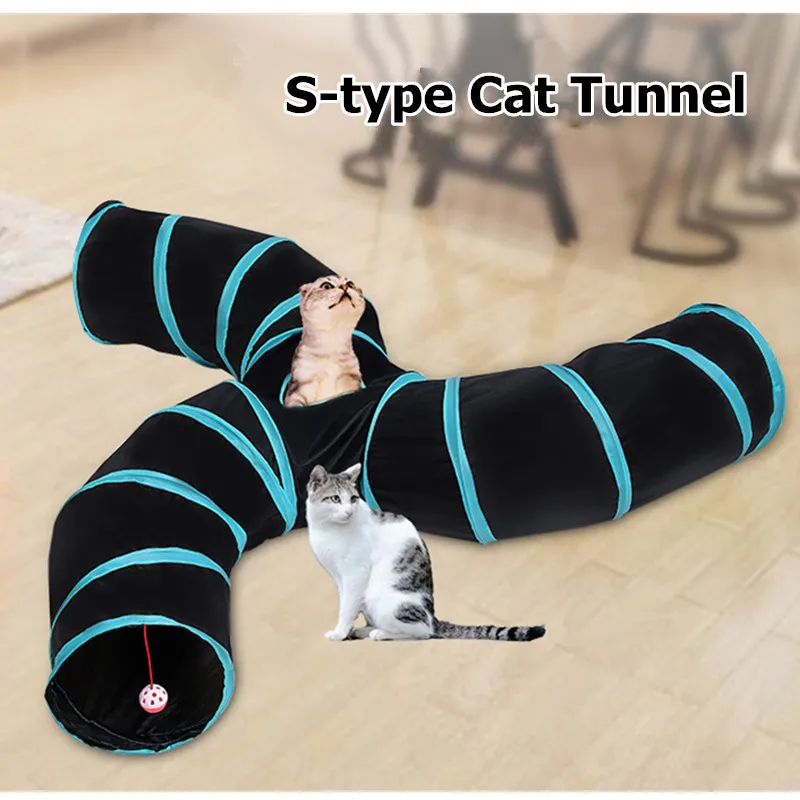S-type 3 Holes Foldable Cat Tunnel Pet Tube Collapsible Play Toy Indoor Outdoor Pet Cat Puppy Training Toy Cat Tent Tube
S-type 3 Holes Foldable Cat Tunnel Pet Tube Collapsible Play Toy Indoor Outdoor Pet Cat Puppy Training Toy Cat Tent Tube