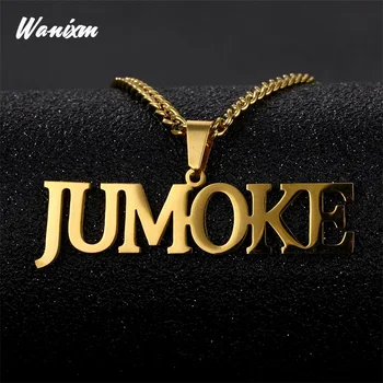 Custom Name Necklace with 3mm Cuban Chain Personalized Any Font Names Pendant Stainless Steel Handmade Jewelry Birthday Gift
Custom Name Necklace with 3mm Cuban Chain Personalized Any Font Names Pendant Stainless Steel Handmade Jewelry Birthday Gift