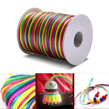 2.5mm 100m Rainbow DIY Weaven Beading Cord String for Jewelry Bracelet Making
2.5mm 100m Rainbow DIY Weaven Beading Cord String for Jewelry Bracelet Making