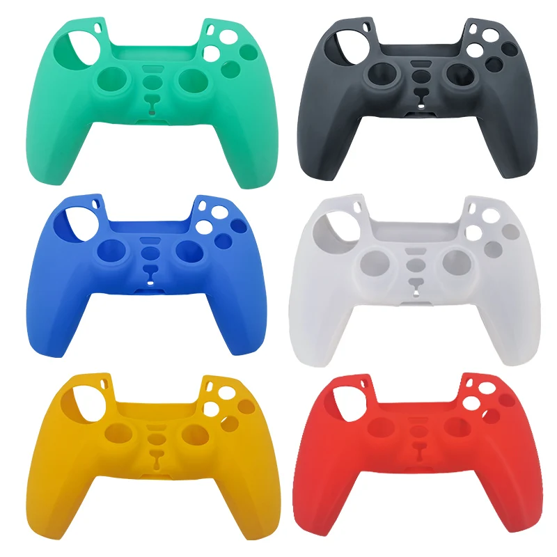 Нескользящий Черный Защитный силиконовый чехол для S-ony Play station 5 PS5 силиконовые