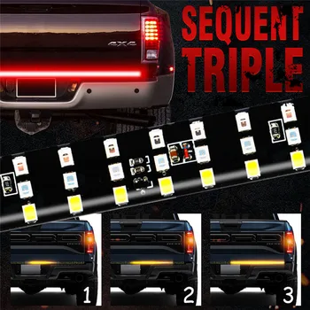 OKEEN Truck Tailgate Light Bar 47" Waterproof 321Led Tailgate Strip Light Reverse Taillight Brake Stop Turn Signal Warning Light
OKEEN Truck Tailgate Light Bar 47" Waterproof 321Led Tailgate Strip Light Reverse Taillight Brake Stop Turn Signal Warning Light