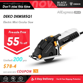 DEKO QD6905 Laser MIni Circular Saw ,Full size circular saw,With 4 Blades, Dust passage, Allen key, Auxiliary handle, BMC BOX
DEKO QD6905 Laser MIni Circular Saw ,Full size circular saw,With 4 Blades, Dust passage, Allen key, Auxiliary handle, BMC BOX