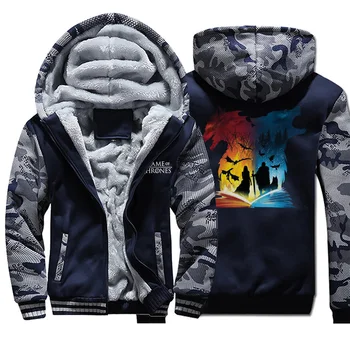 Wolf Jackets Men Hoodies Sweatshirt Winter Thick Feece Zipper Coats Sportswear Camo Outwear A Song of Ice and Fire Plus Size
Wolf Jackets Men Hoodies Sweatshirt Winter Thick Feece Zipper Coats Sportswear Camo Outwear A Song of Ice and Fire Plus Size