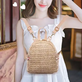 Women's Straw Backpack Casual Travel Daypack School Shoulder Bag Summer Beach Handbag
Women's Straw Backpack Casual Travel Daypack School Shoulder Bag Summer Beach Handbag