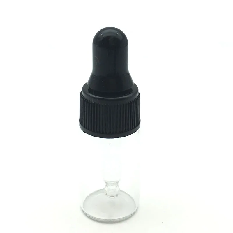 5pcs 3ml Clear Glass Mini Bottle Dropper Vial with Pure Perfume Sample Tubes Essential Oil Bottles | Красота и здоровье