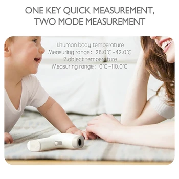 Infrared Thermometer Forehead Baby Portable Non-Contact Child Handheld Body/object Temperature Measure Ir DevicL
Infrared Thermometer Forehead Baby Portable Non-Contact Child Handheld Body/object Temperature Measure Ir DevicL