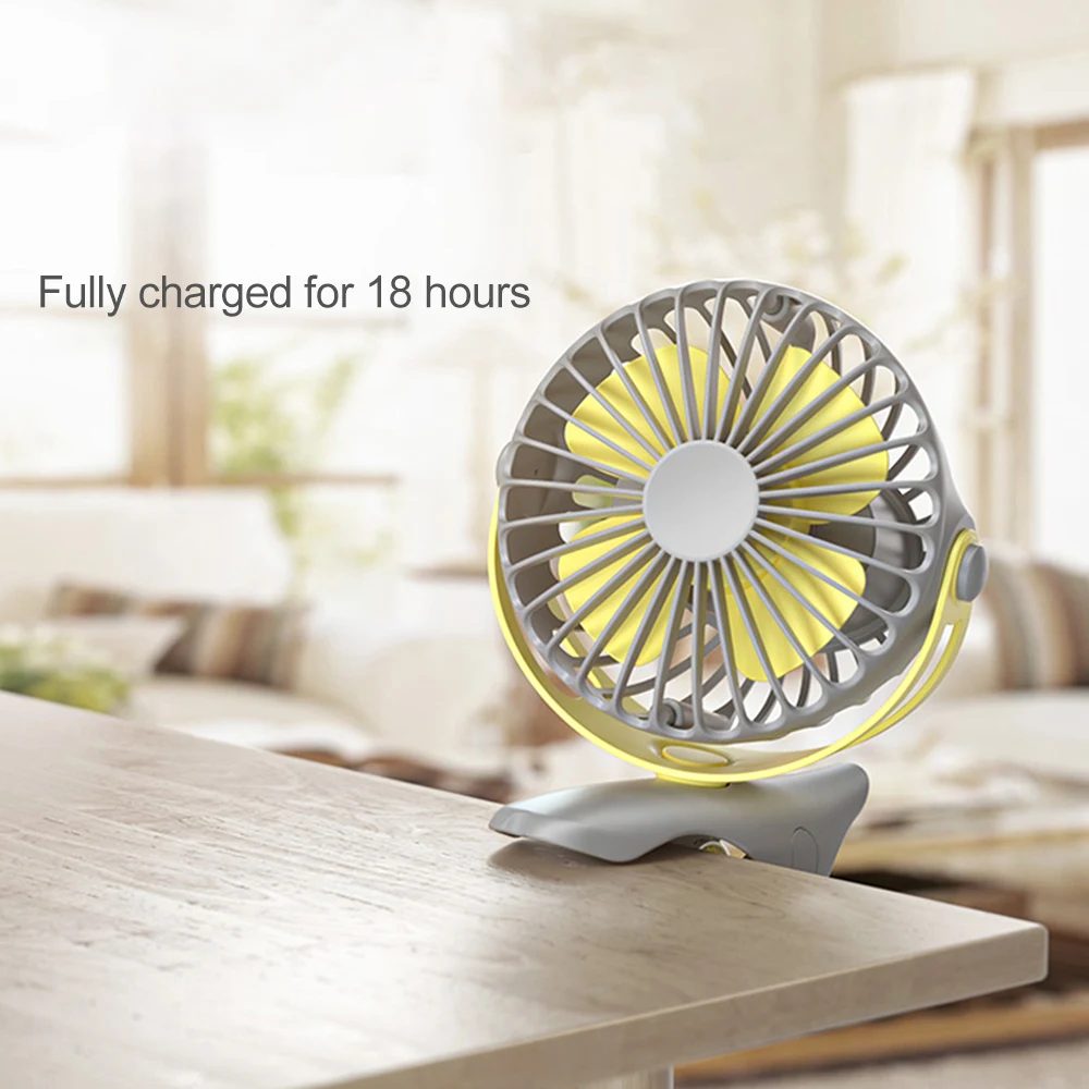 Portable Desktop Clip Fan 360 Degree 4 Speeds Rechargeable Air Fan USB Charging Cooling 4000mAh Fans Outdoor Tools 1PCs
Portable Desktop Clip Fan 360 Degree 4 Speeds Rechargeable Air Fan USB Charging Cooling 4000mAh Fans Outdoor Tools 1PCs