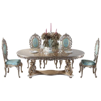 Dinning room furnitures Luxury italian antique royal luxury dinning table solid wood carved gold dinner table 6 8 chairs
Dinning room furnitures Luxury italian antique royal luxury dinning table solid wood carved gold dinner table 6 8 chairs