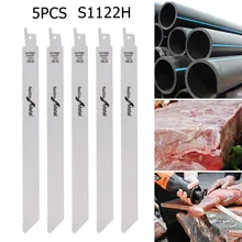 5Pcs S1122H Reciprocating Saw Blade 225mm 14TPI Wood Metal PVC Tube Chipboard Cutting Sab Saw Blade Woodworking Tool Part
5Pcs S1122H Reciprocating Saw Blade 225mm 14TPI Wood Metal PVC Tube Chipboard Cutting Sab Saw Blade Woodworking Tool Part