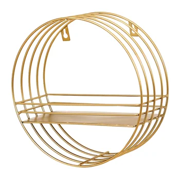 Golden Fashion Round Storage Rack Multifunctional Iron Storage Shelf Single Layer Mural Storage Holder Organizer for Home Living
Golden Fashion Round Storage Rack Multifunctional Iron Storage Shelf Single Layer Mural Storage Holder Organizer for Home Living