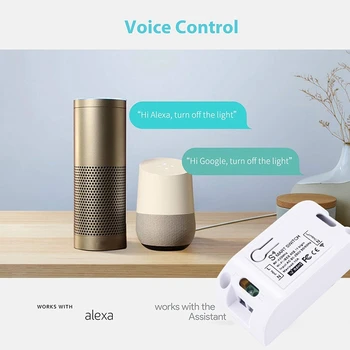 Tuya Smart Life APP WiFi + RF 433Mhz DIY Relay Timer Module Google Home Amazon Alexa 10A for Switch LighT FAN 9Pcs
Tuya Smart Life APP WiFi + RF 433Mhz DIY Relay Timer Module Google Home Amazon Alexa 10A for Switch LighT FAN 9Pcs