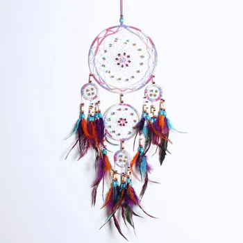 XR107 Wind Chimes Handmade Indian Dream Catcher Net Wall Hanging Dreamcatcher Craft Gift Home Decoration 
XR107 Wind Chimes Handmade Indian Dream Catcher Net Wall Hanging Dreamcatcher Craft Gift Home Decoration