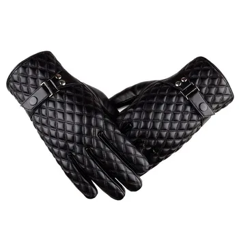 Male Winter Warm Touch Screen Mittens Windproof Driving Gloves MEN Autumn Winter Guantes Black Plaid Synthetic Leather Gloves
Male Winter Warm Touch Screen Mittens Windproof Driving Gloves MEN Autumn Winter Guantes Black Plaid Synthetic Leather Gloves