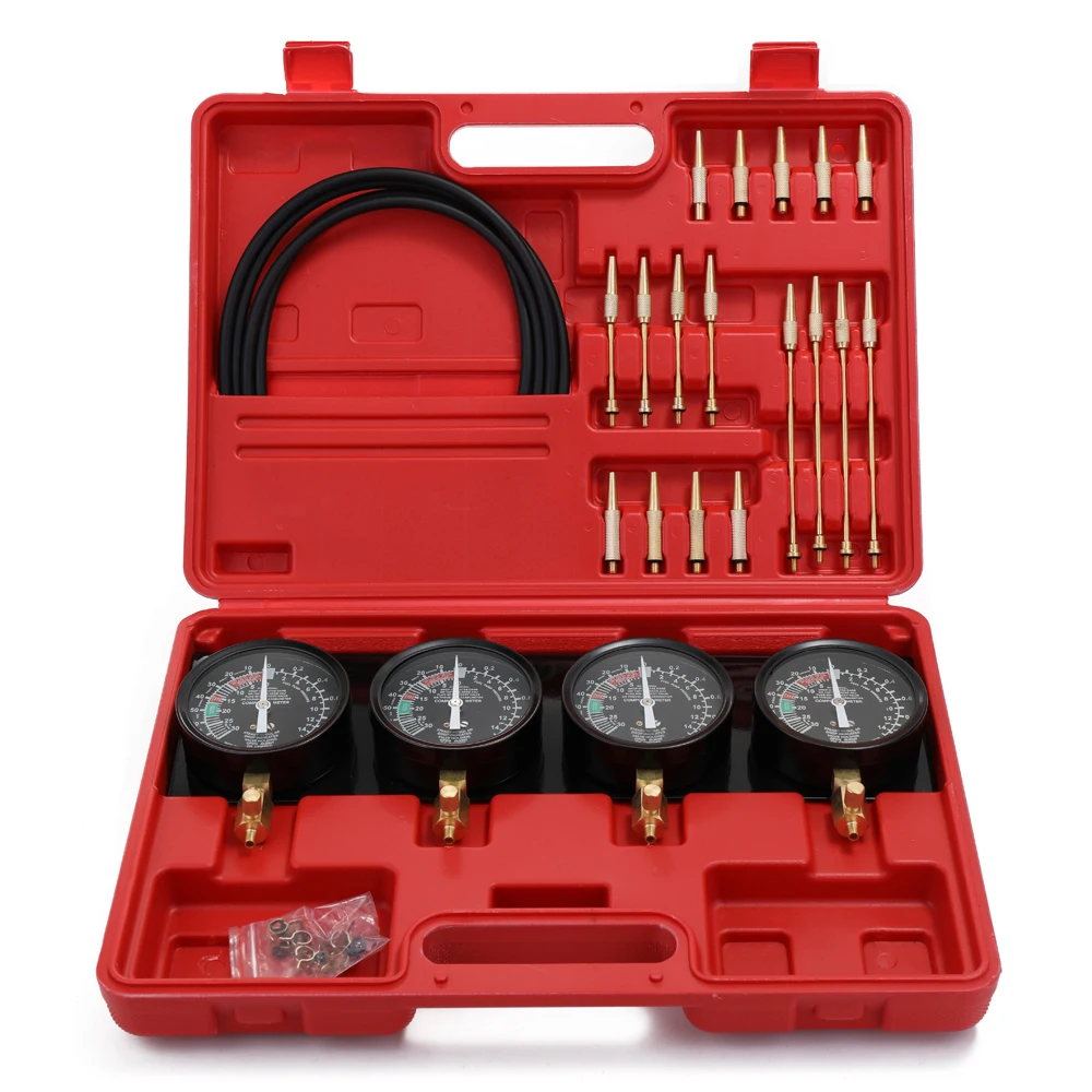Professional Fuel Vacuum Carburetor Synchronizer Set 4 Gauges Tool Kit For Motorcycle Car Carb Balancer Sync Gauge Set With Case
Professional Fuel Vacuum Carburetor Synchronizer Set 4 Gauges Tool Kit For Motorcycle Car Carb Balancer Sync Gauge Set With Case